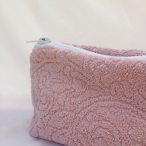 terry towel cosmetic bag