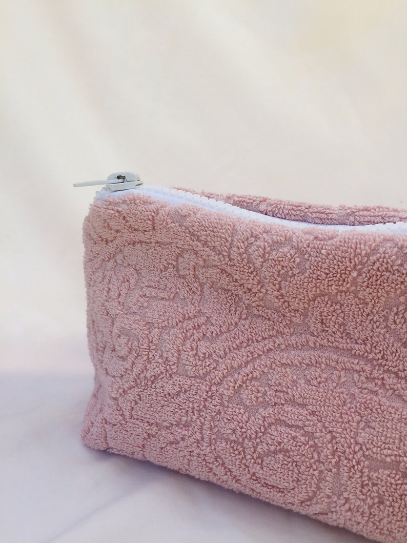 terry towel cosmetic bag