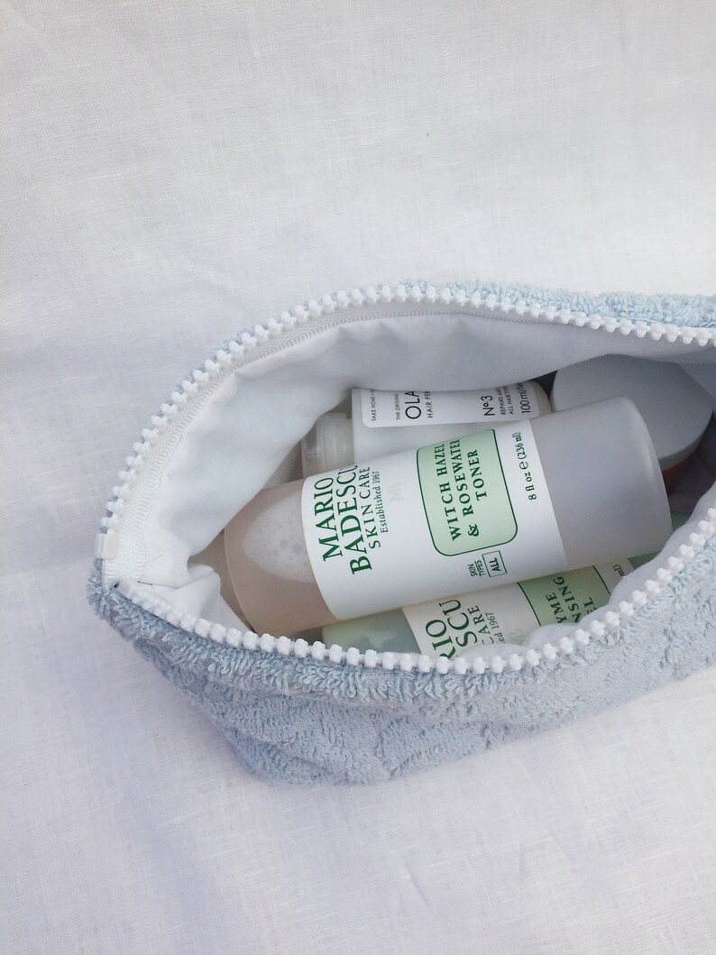 terry towel cosmetic bag