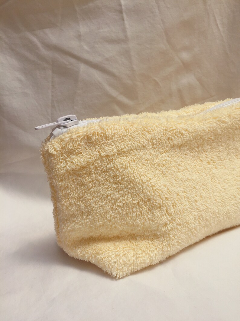 terry towel cosmetic bag