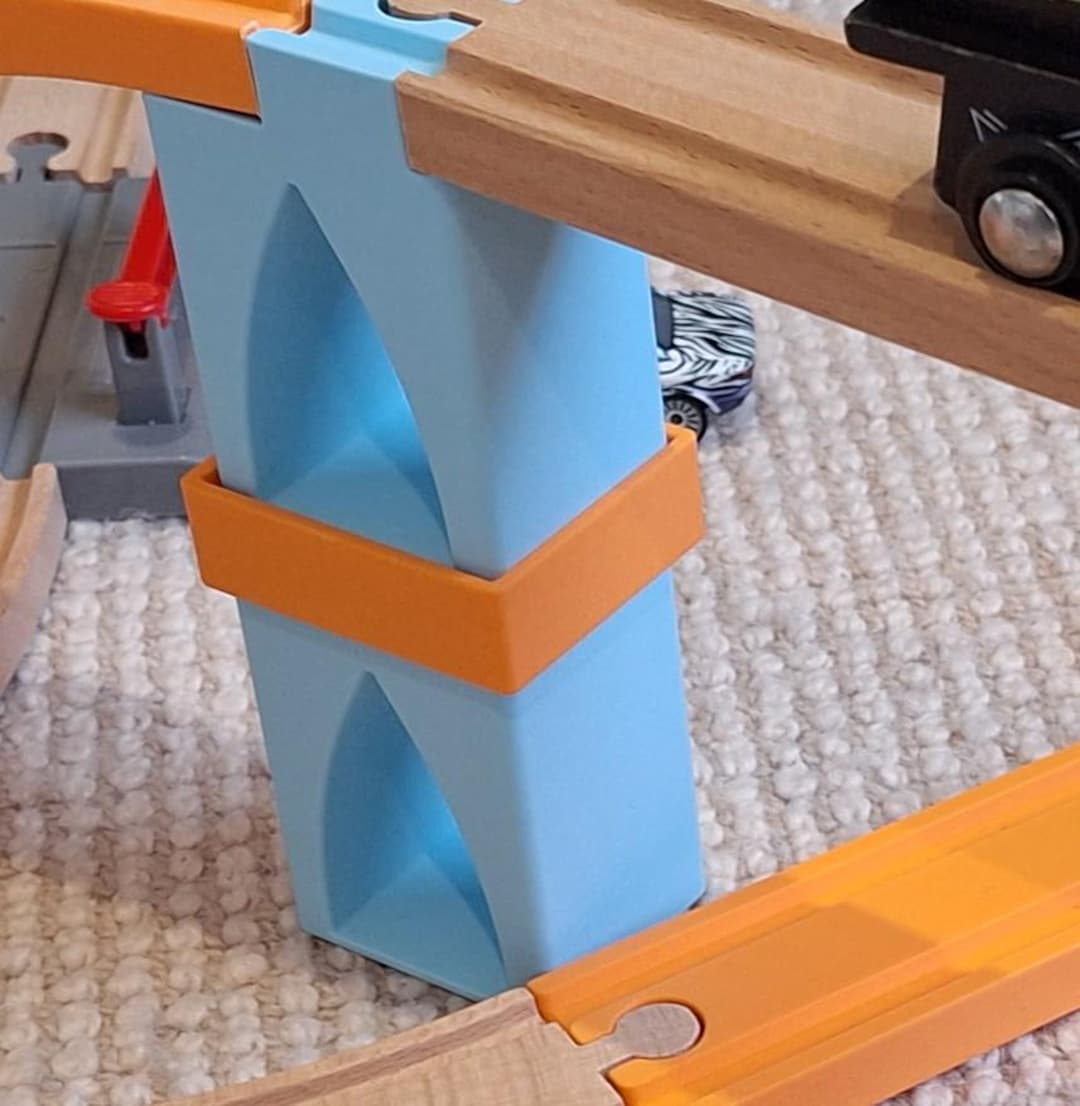 Ponte In Legno Per Trenini - Compatibile Con Brio, Thomas, Ikea