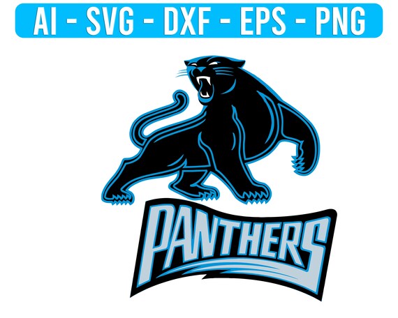 Carolina Panthers Helmet Logo Nfl Football Svg Cut File For Etsy