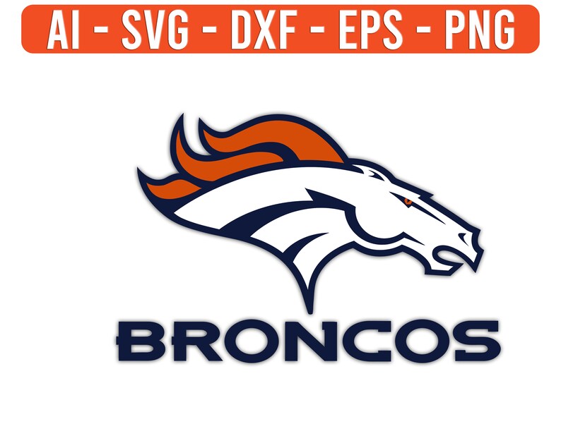 Denver Broncos Logo NFL Football SVG cut file for cricut ...