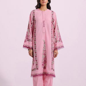 Pakistani brand ethnic medium size embroidered suit /embroidered salwar kameez