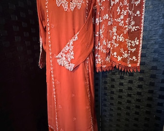 3pc agha noor chiffon party wear salwar kameez, Eid salwar kameez size medium and large