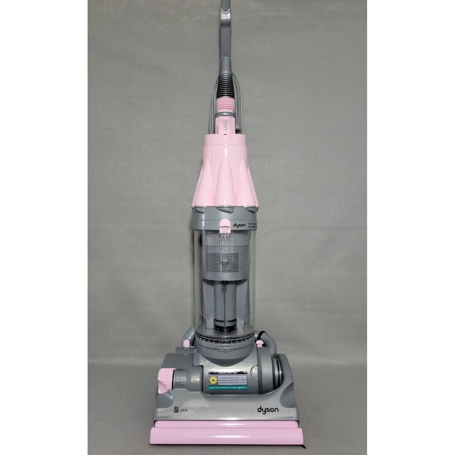 Dyson DC07 PINK Upright Vacuum With Attachments & New Filters