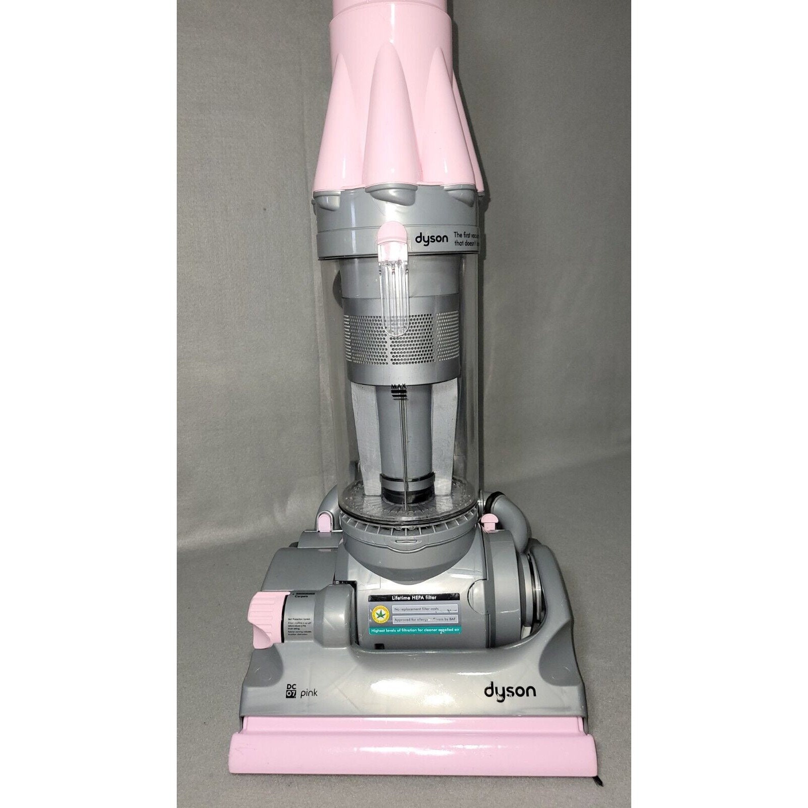 Dyson DC07 PINK Upright Vacuum With Attachments & New Filters