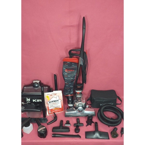 Kirby Avalir Upright  Vacuum + Attachments + Floor  System + WARRANTY ...