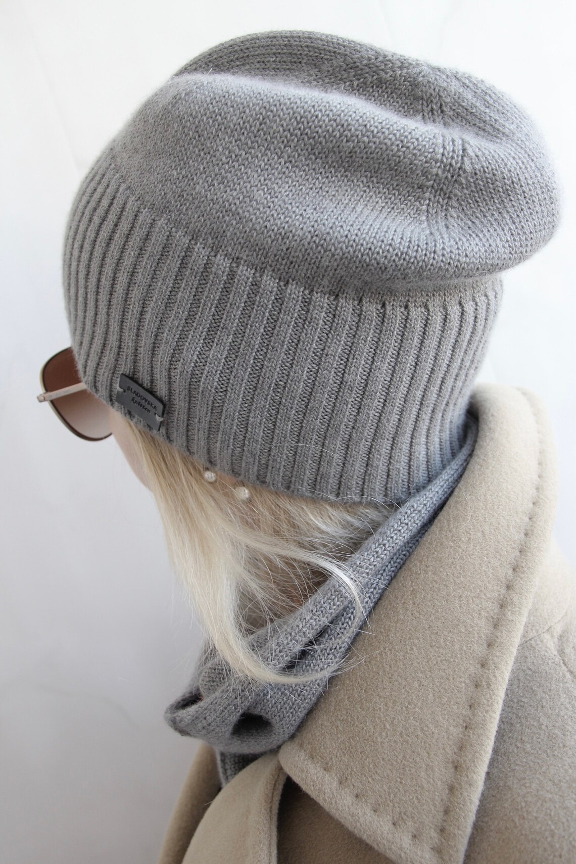 Pure cashmere beanie hat lightweight cashmere hat part Etsy