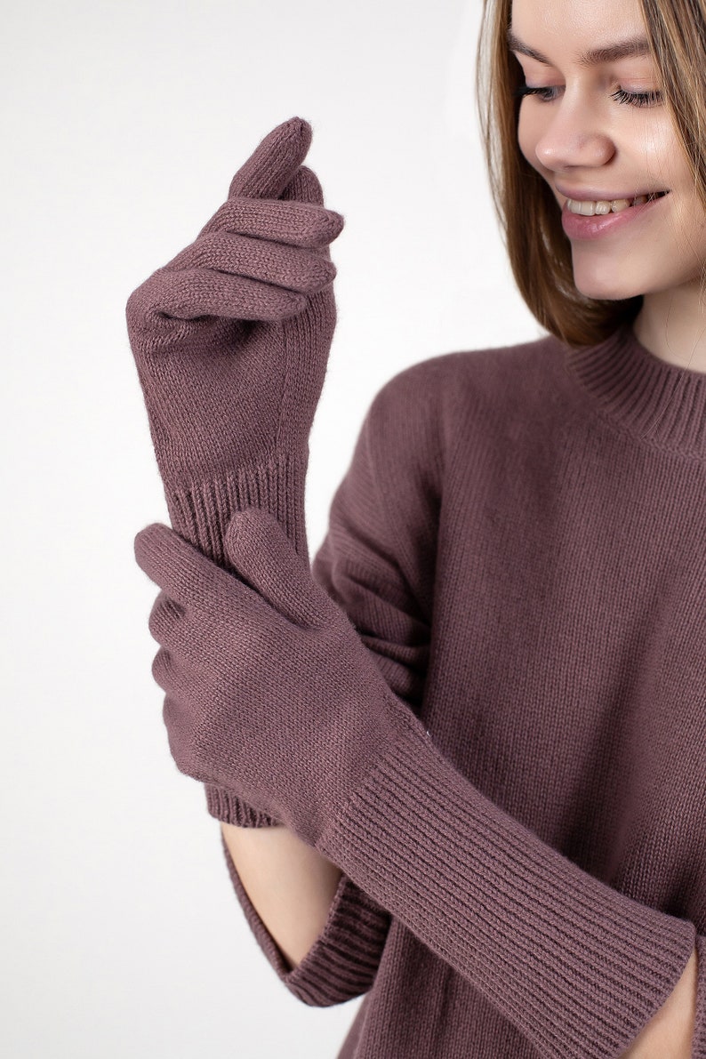 Hand knit cashmere sweater, women's cashmere jumper from Italian Loro Piana yarn image 8