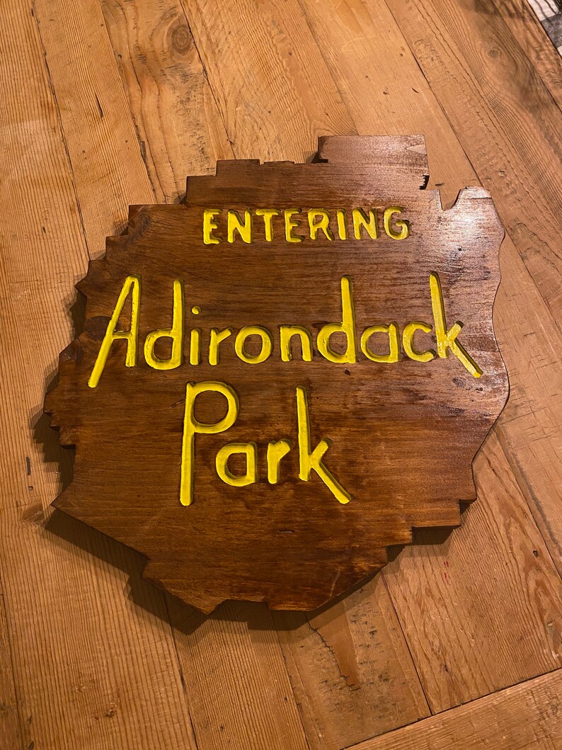 Entering Adirondack Park handmade replica sign Etsy