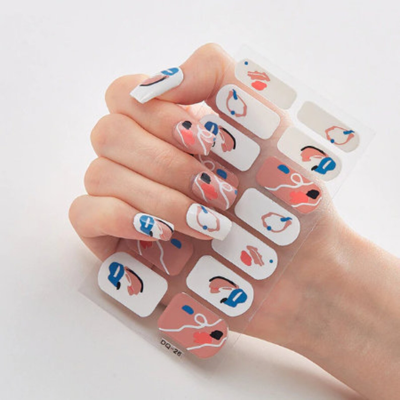 Full Cover Nail StickersAbstractGeometricNail ArtSet Nail Etsy