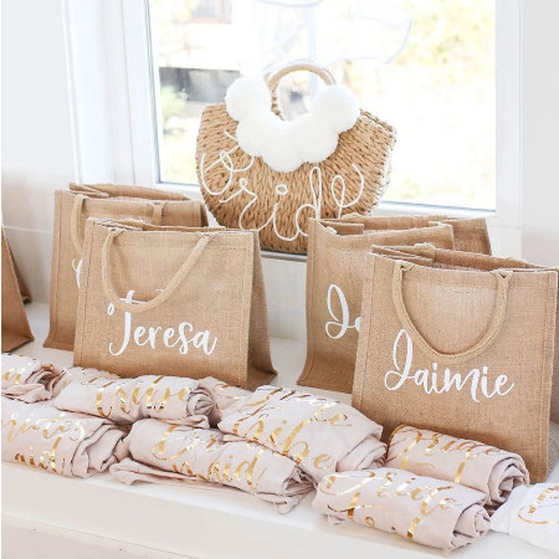 Personalized Bag bridesmaid Gift tote Bag Gift wedding Etsy
