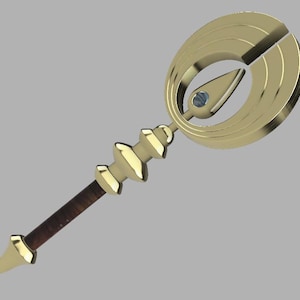 Octopath Traveler Cleric Staff (3D Model - Digital STL Files Only)
