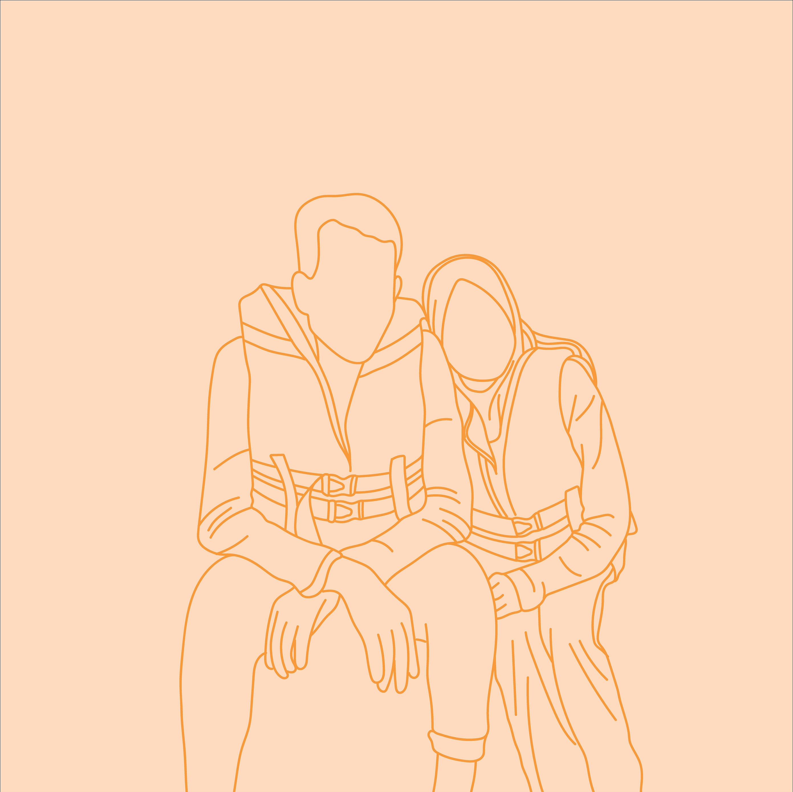 Custom Outline Illustration two Tones - Etsy