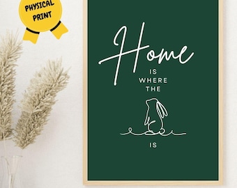 Bunny Print: Minimalist Rabbit Art for Home Decor (Physical Print)