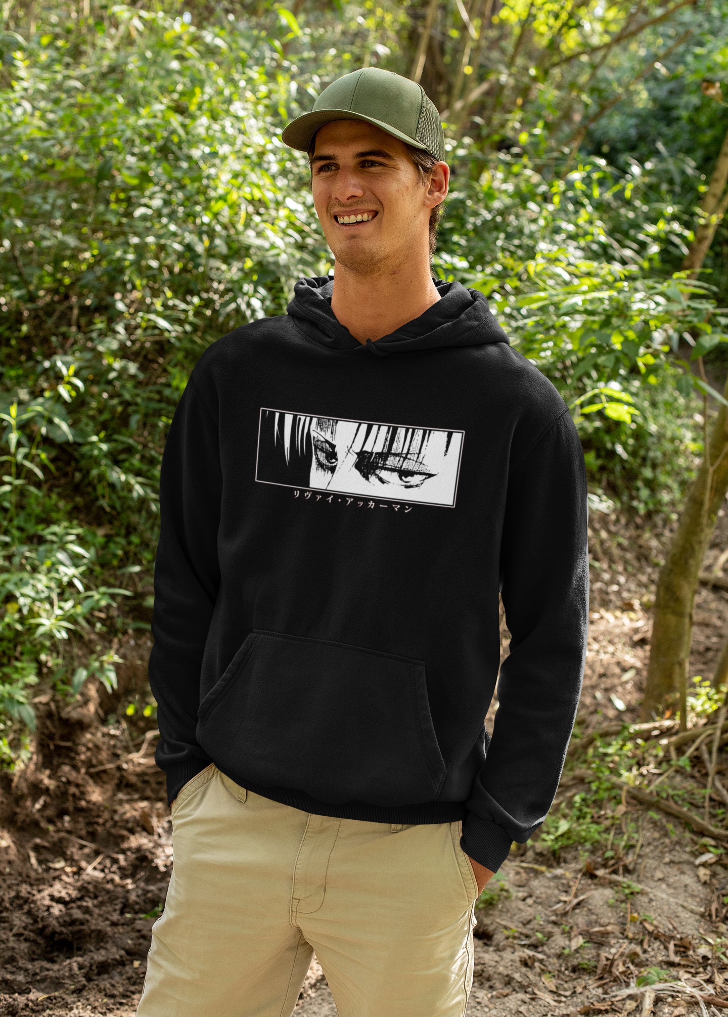 Levi Stare Hoodie Attack on Titan 