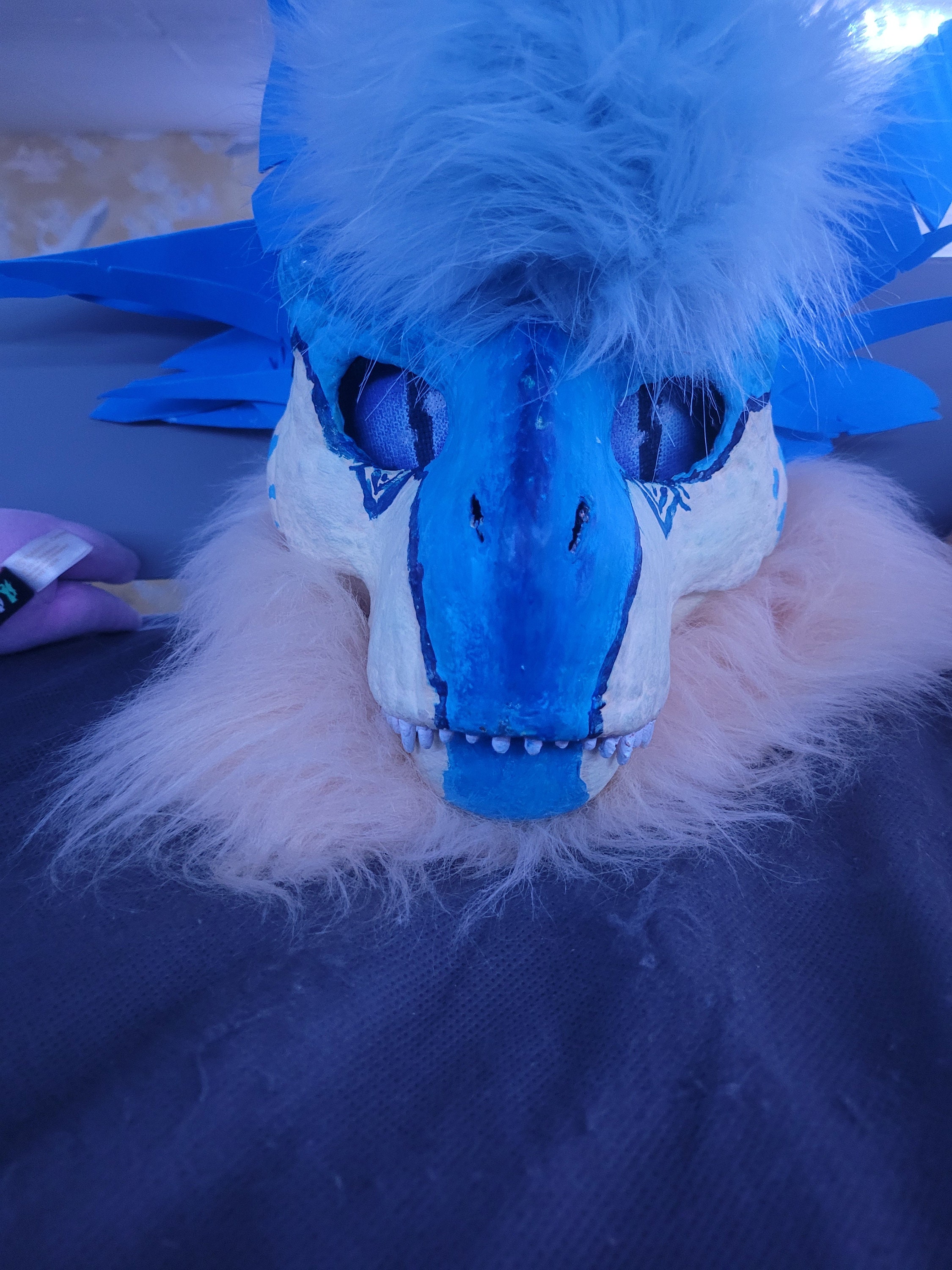 Furry Dino Mask Custom Made