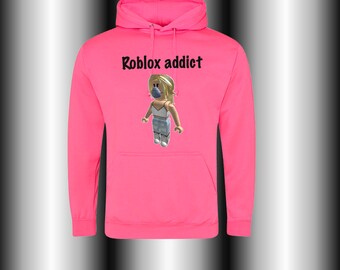 Roblox Hoodie Etsy - roblox pink hoodie