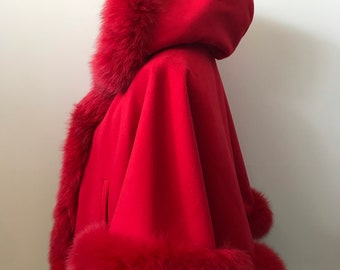 red coat cape