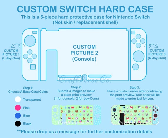 Case Protector para Nintendo Switch Oled Celeste