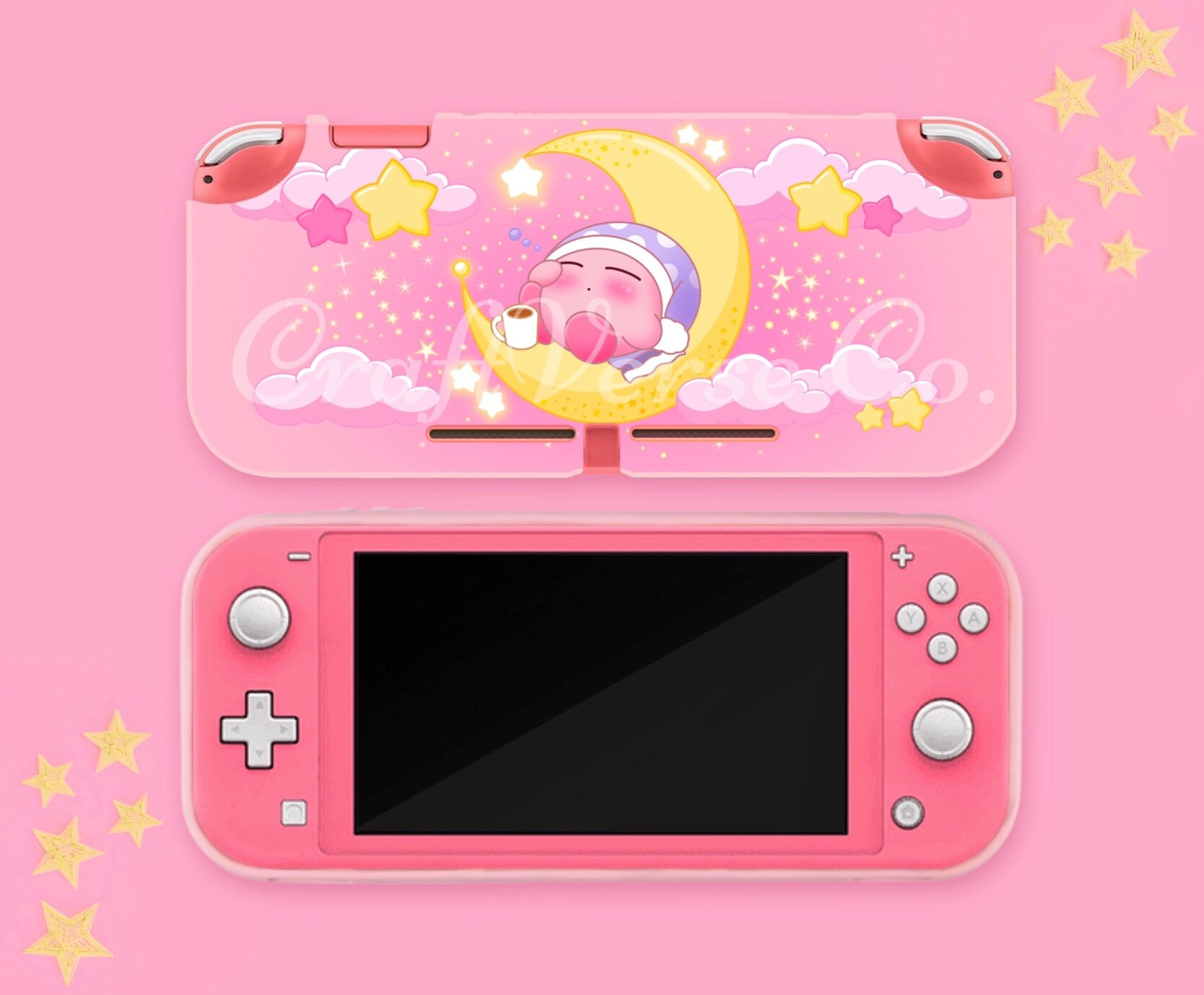 Custom Kirby Switch Lite Case Nintendo Switch Lite Case Etsy