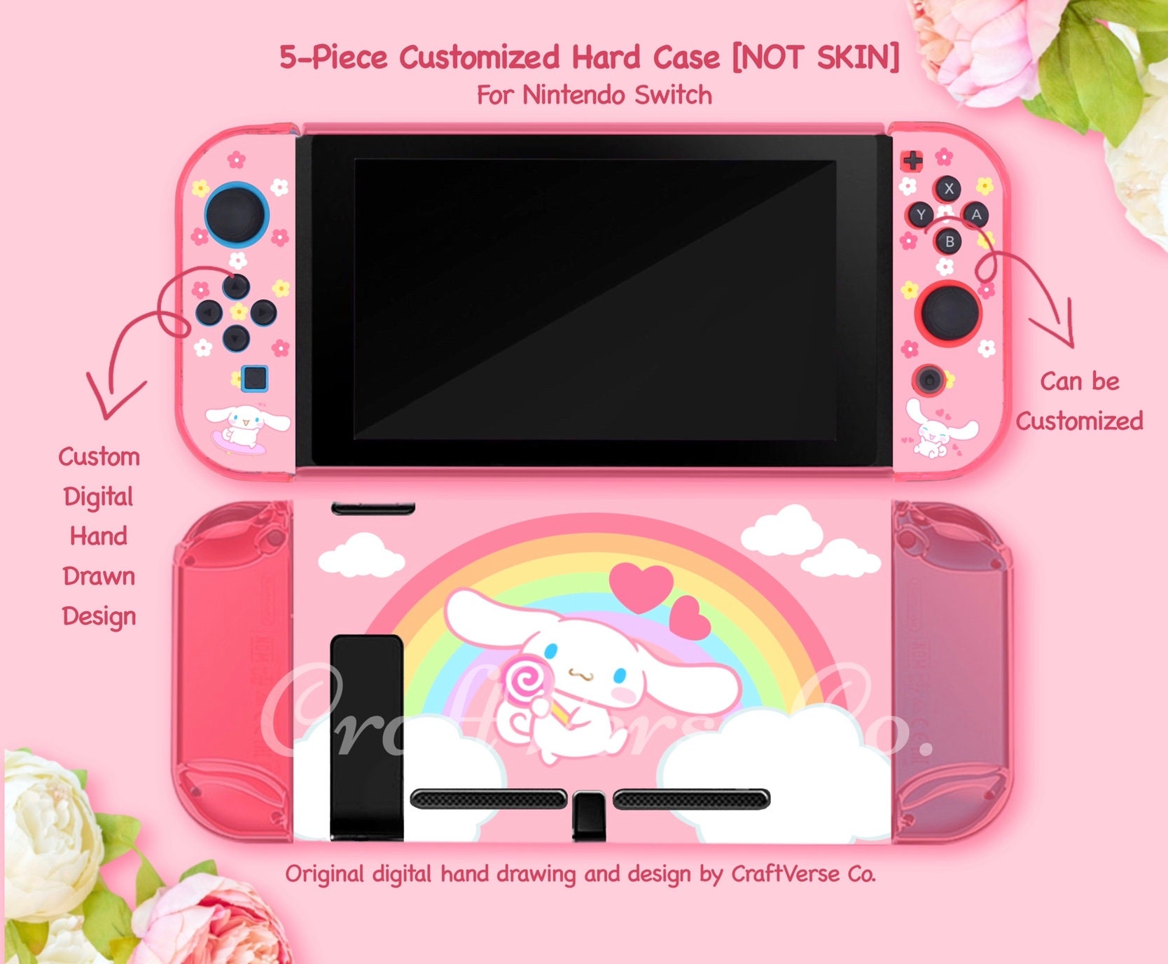 Cinnamoroll Switch Case Nintendo Switch Case Sanrio Switch Etsy