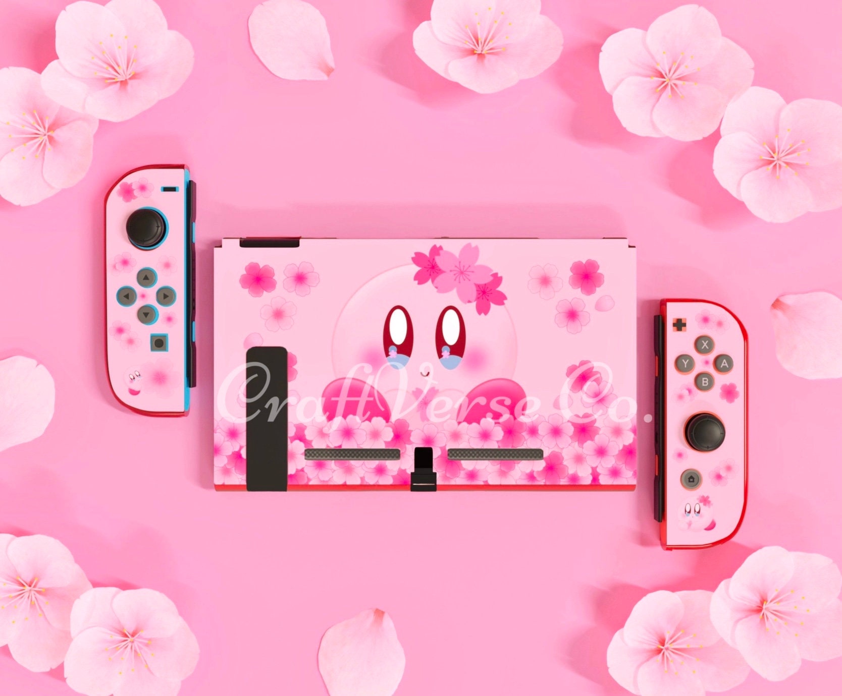 Kirby Switch Case Nintendo Switch Case Switch Hard Case Nintendo Switch  Accessories Nintendo Switch Skin Switch Shell Joycon Shell 