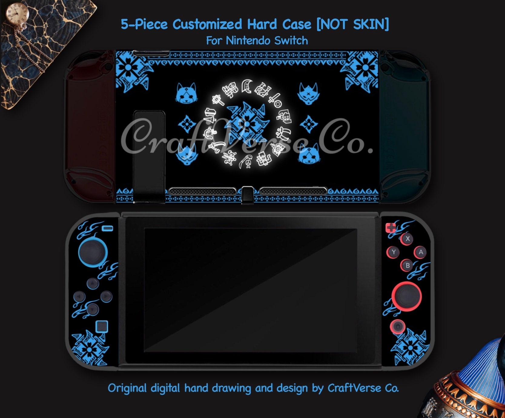 Custom Switch Case Monster Nintendo Switch Case Monster | Etsy