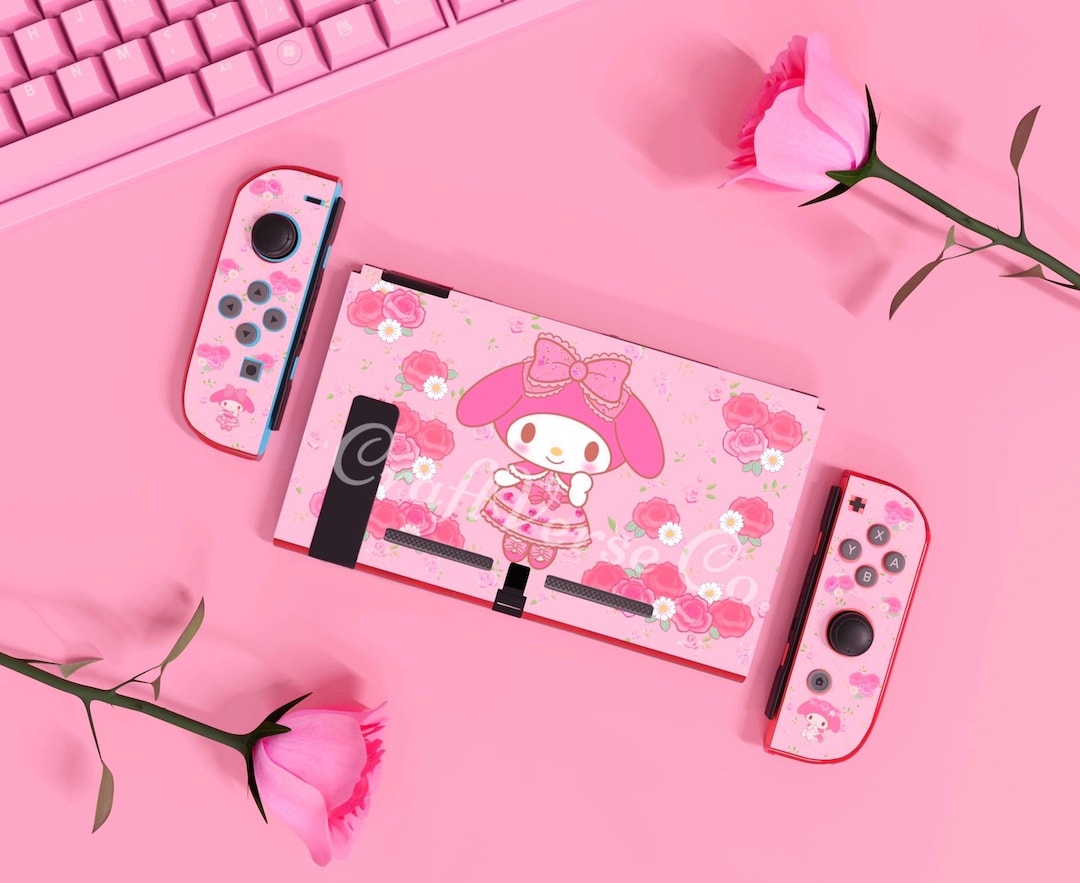 Custom Rose Nintendo Switch Case | Flower Switch Case | Cute Kawaii ...