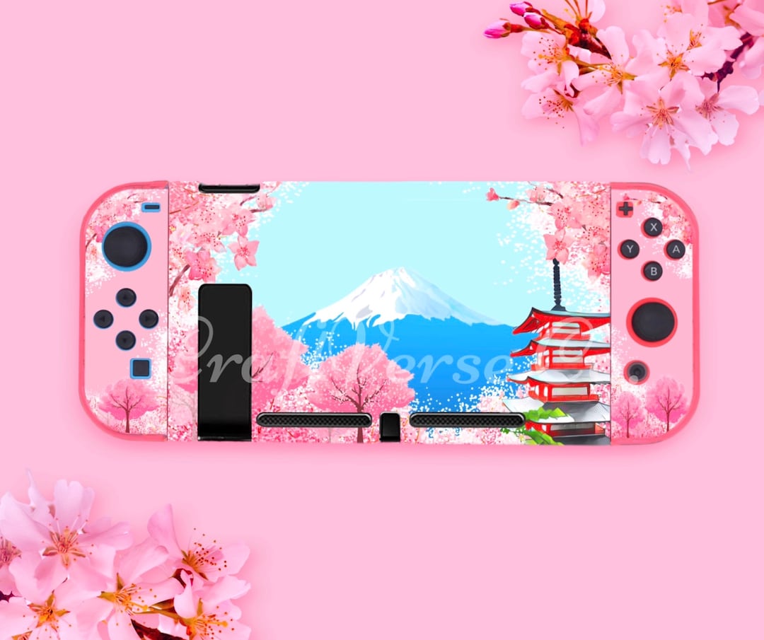 Japan Sakura Switch Case | Nintendo Switch Case | Custom Japan Sakura Switch Case | Nintendo Switch Case | Custom