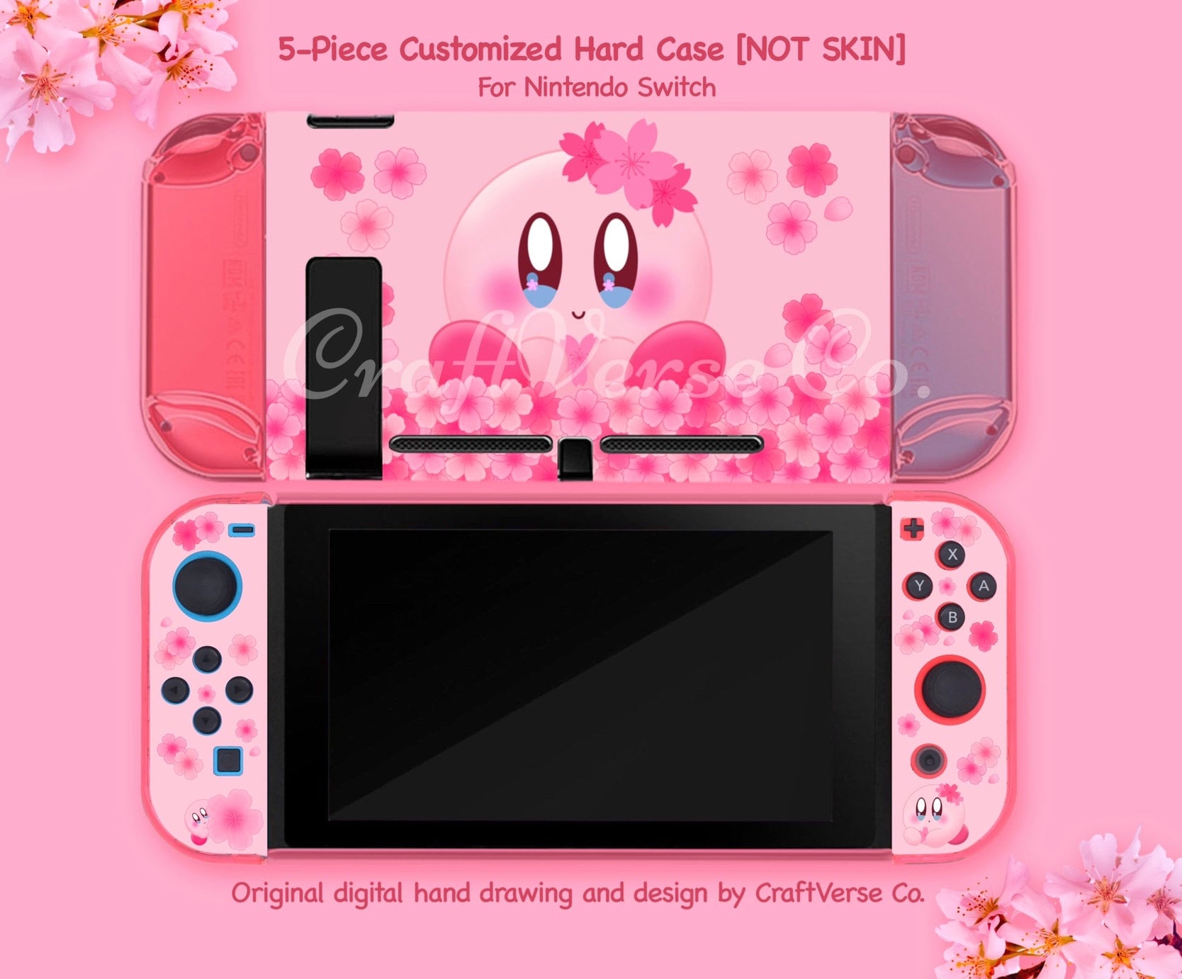 Kirby Switch Case Nintendo Switch Case Switch Hard Case Etsy UK