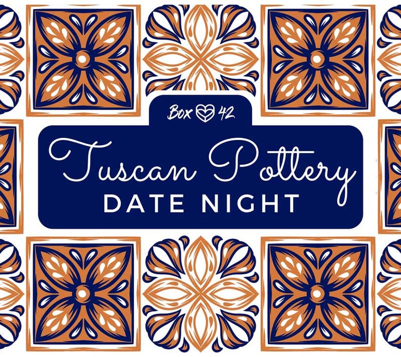 Tuscan Pottery Date Night Box for Two Etsy UK