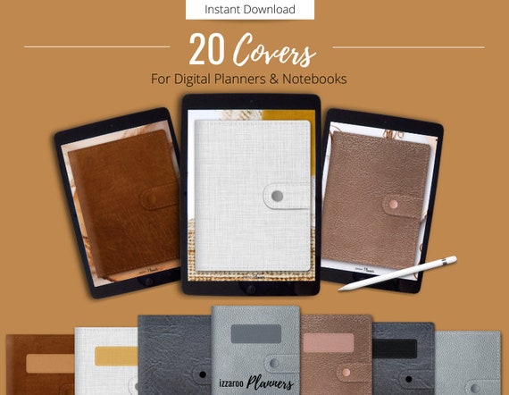 Digital Notebook Covers for Goodnotes Notability 20 Leather | Etsy