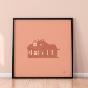 Sawyer's Haus Kunstdruck / Halloween Kunstdruck / Halloween Spukhaus Horrorfilm Poster / Texas Chainsaw Massacre