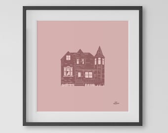 House of 1000 Corpses Art Print: Captain Spaulding Horror Movie Poster
