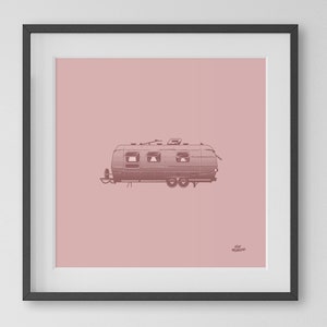The Hills Have Eyes Art Print / Filmposter / Horror / Anhänger / woestijn / VS / Air Stream / Wes Craven / Alexander Aja