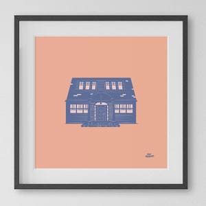 A Nightmare on Elm Street Art Print / House / Movie Poster / Nancy Thompson / Freddy Krueger /