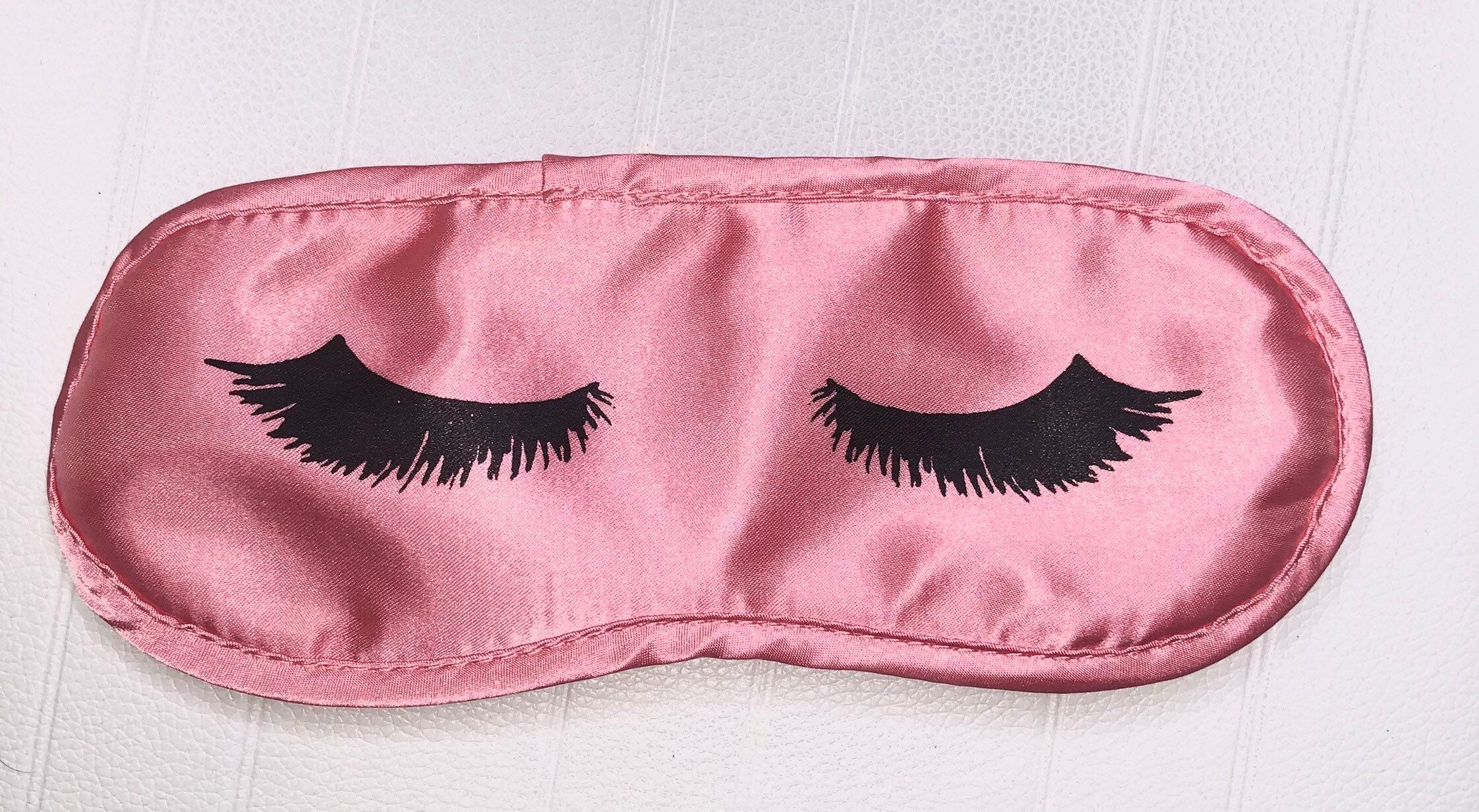 Pink Eyelashes Sleeping Mask Etsy