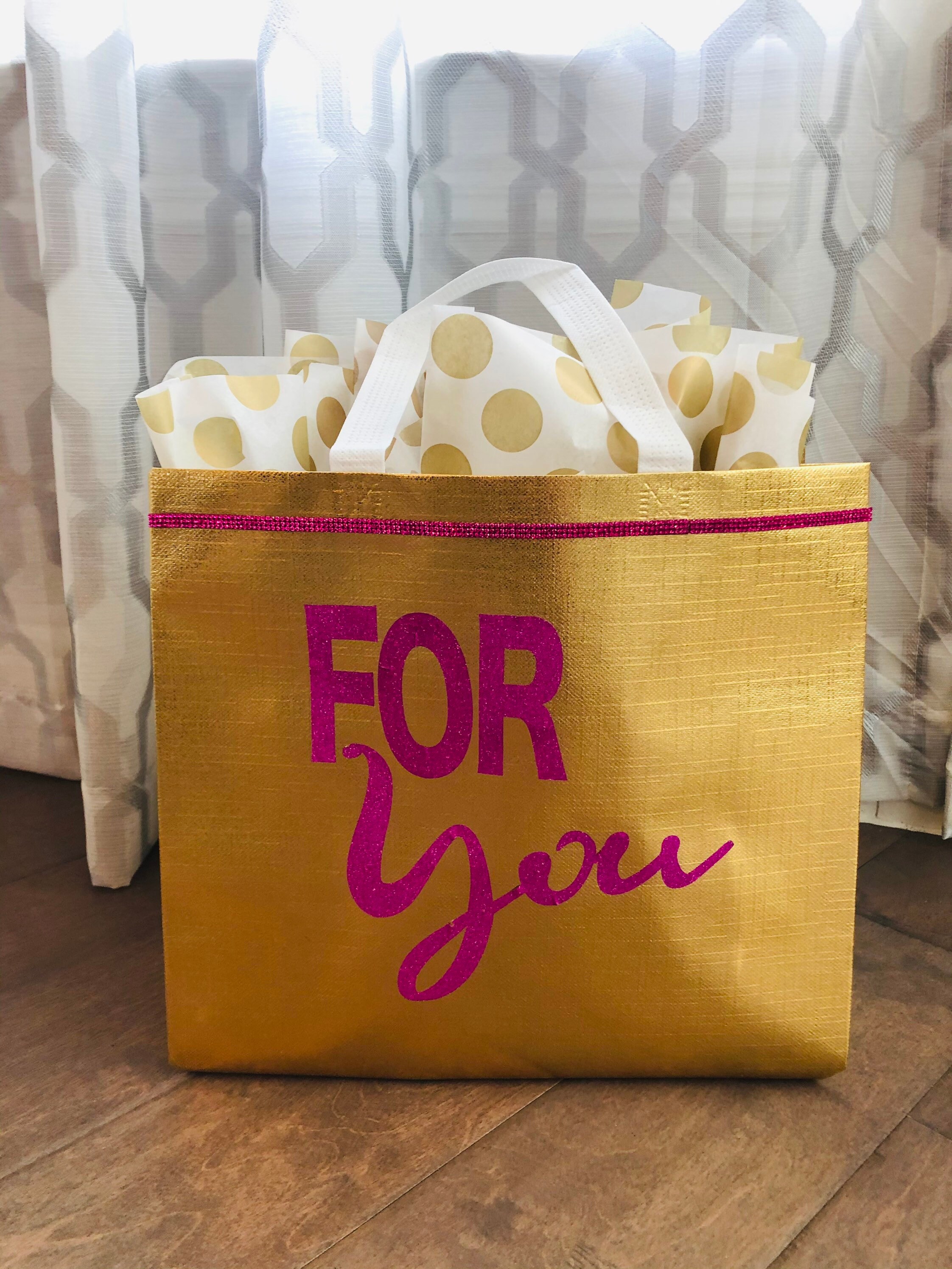 Metallic Gold Gift Bag Reusable Grocery Bag Eco Friendly Etsy