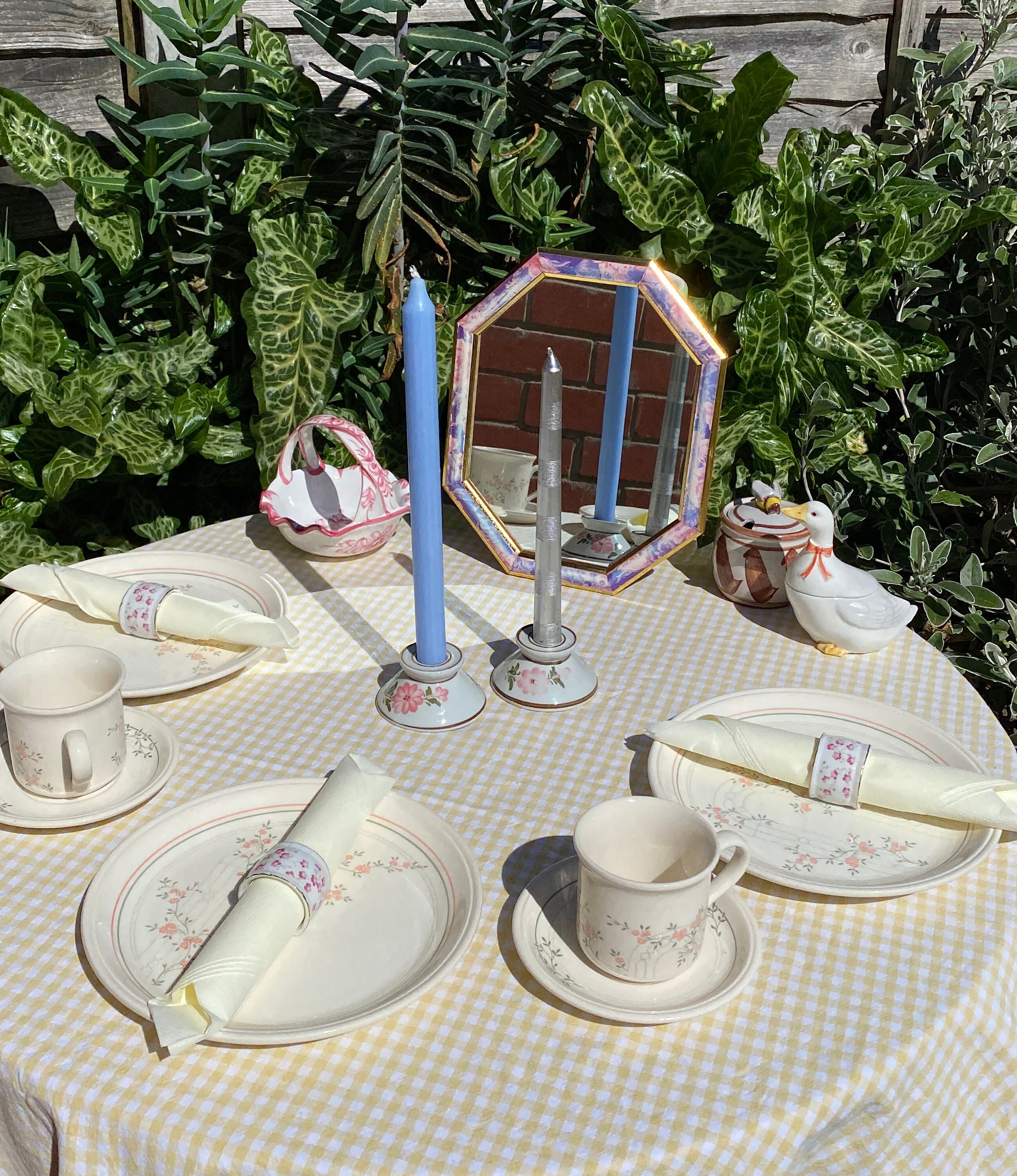 Vintage 1980s Biltons Coloroll England Dinner Set Pink & Etsy UK