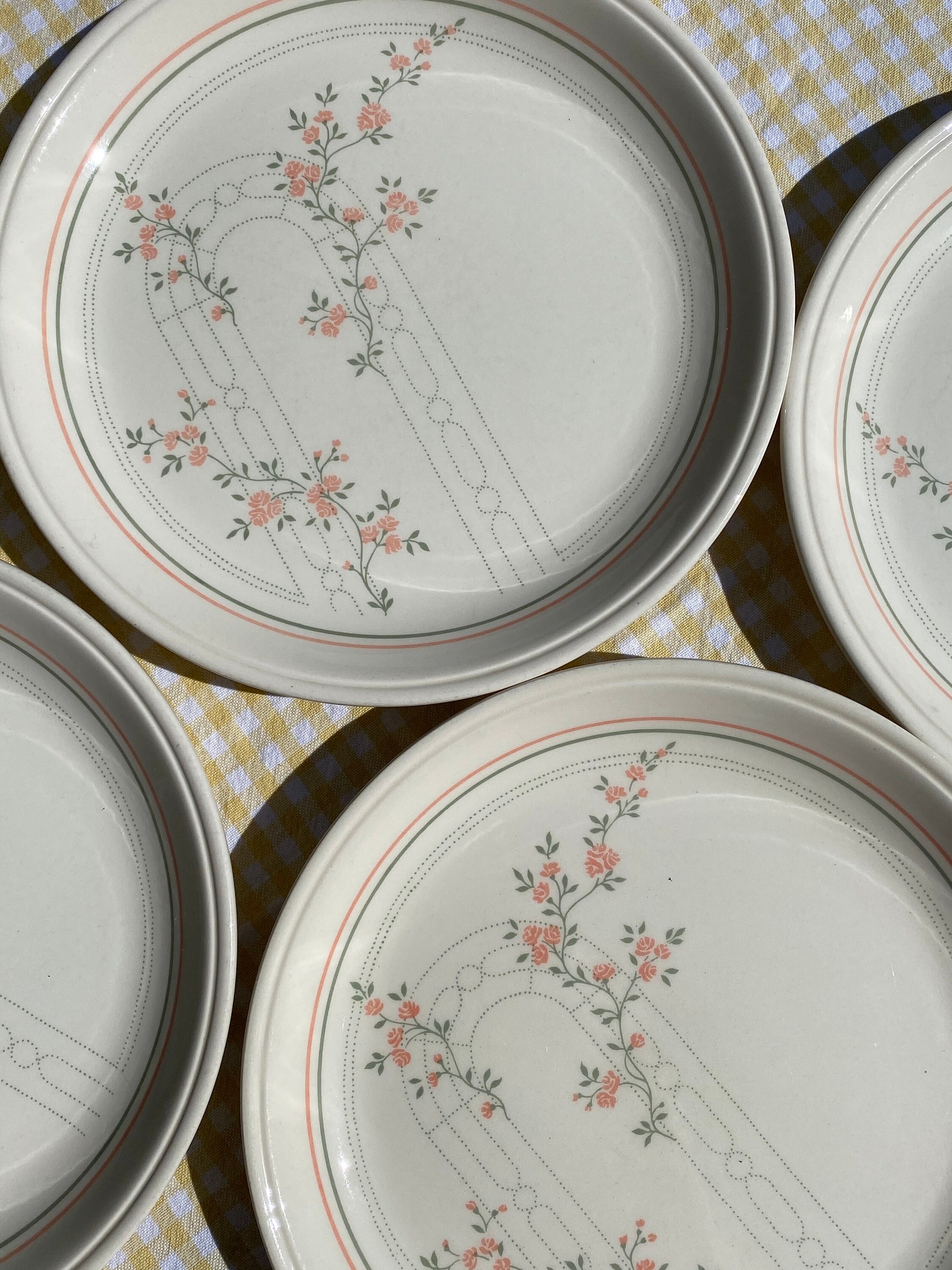 Vintage 1980s Biltons Coloroll England Dinner Set Pink & Etsy UK