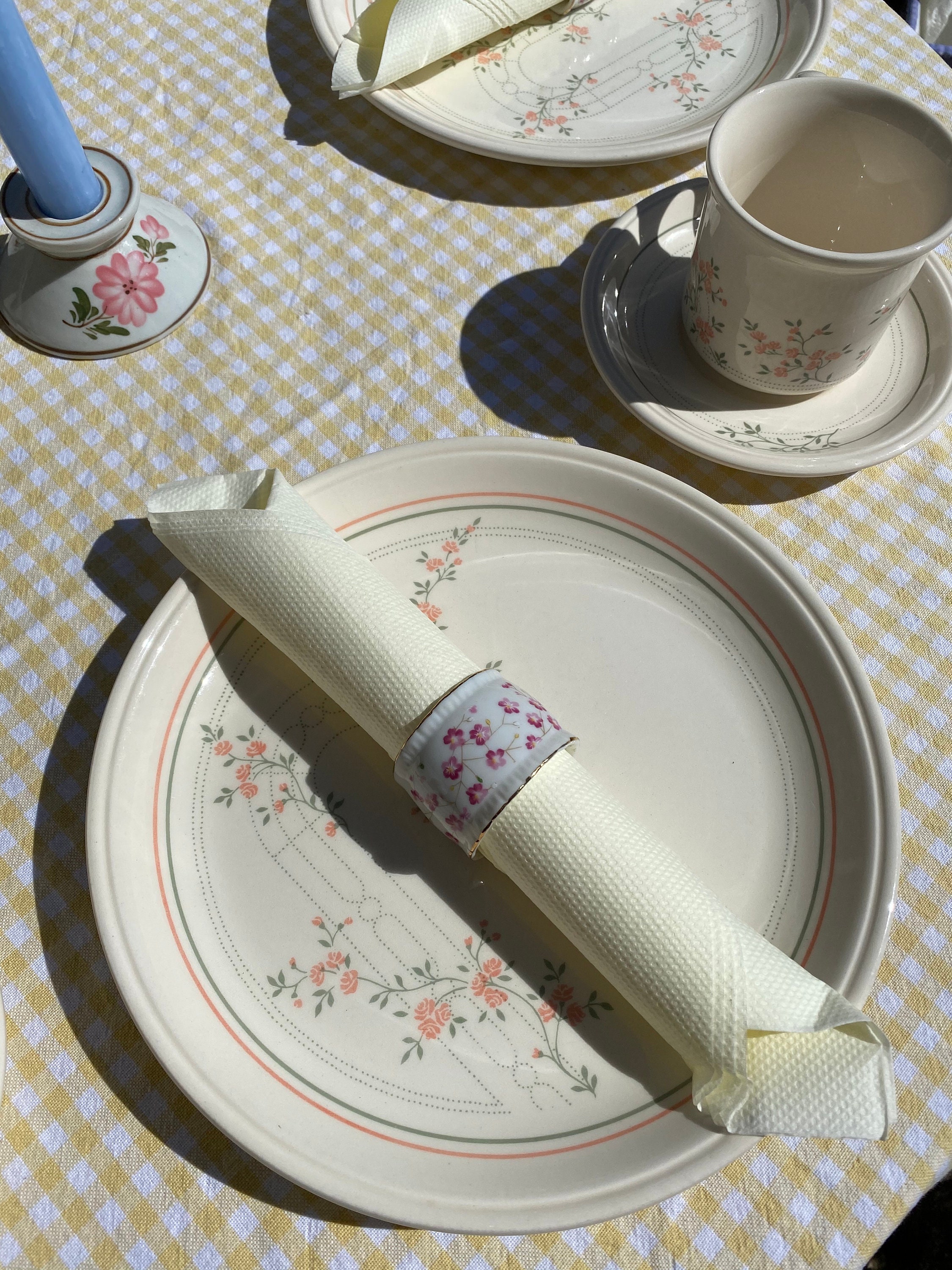 Vintage 1980s Biltons Coloroll England Dinner Set Pink & Etsy UK
