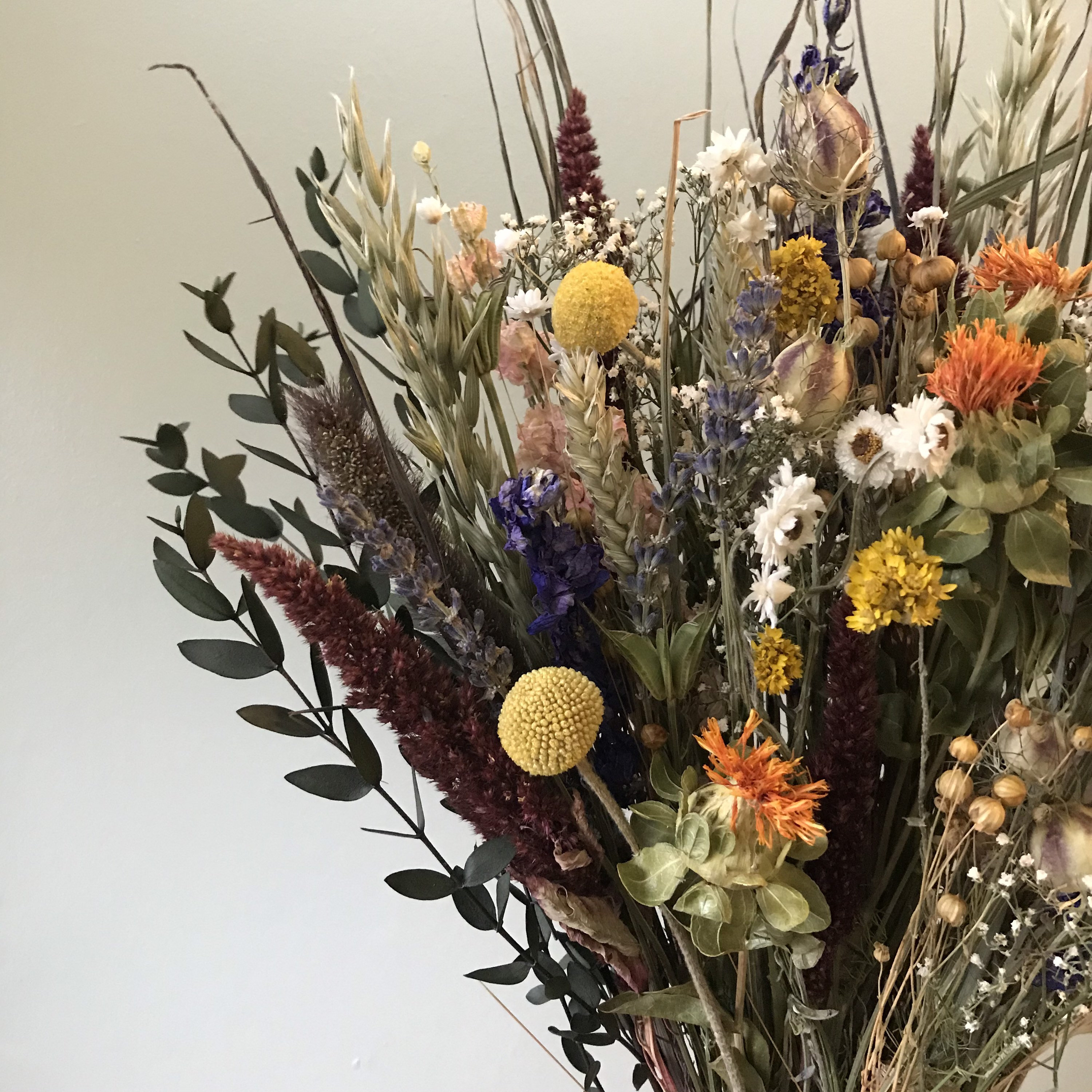 Dried flower wedding bouquet//wedding dried flowers//bridal Etsy