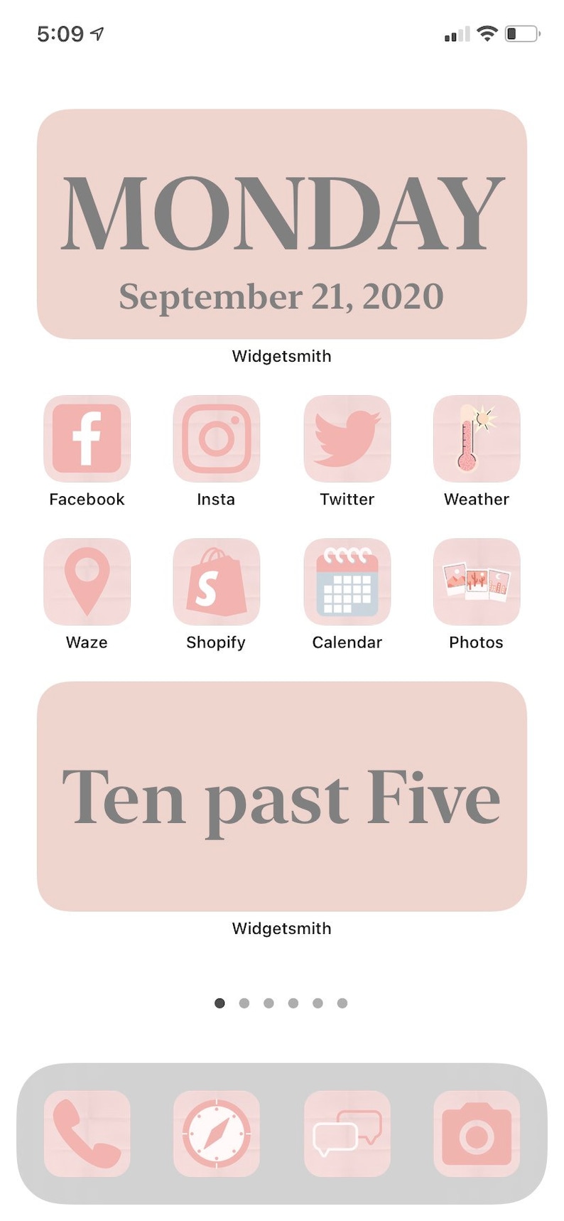 Pink Aesthetic Ios 14 Widget Covers & App Icons / Iphone Etsy