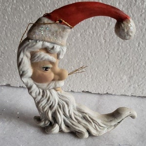 Santa Moon Ornaments