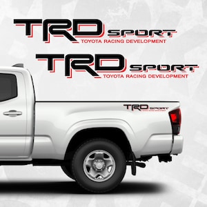 TRD-sticker sportbedzijde voor Toyota-trucks: set van 2