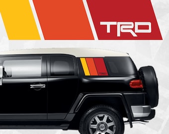 FJ Cruiser TRD vintage vinyl decal - Set of 2