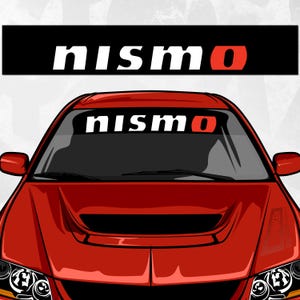 Nismo Windschutzscheiben-Banneraufkleber - JDM Style Auto-Windschutzscheibenaufkleber für issan Enthusiasten