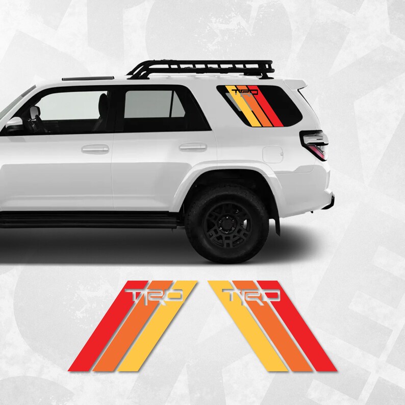 Retro Racing Stripes Decal Compatible With Toyota 4runner Etsy